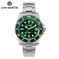 san martin sub mens watch v2 water ghost dive automatic mechanical watches luxury sapphire date cyclops 200m waterproof luminous