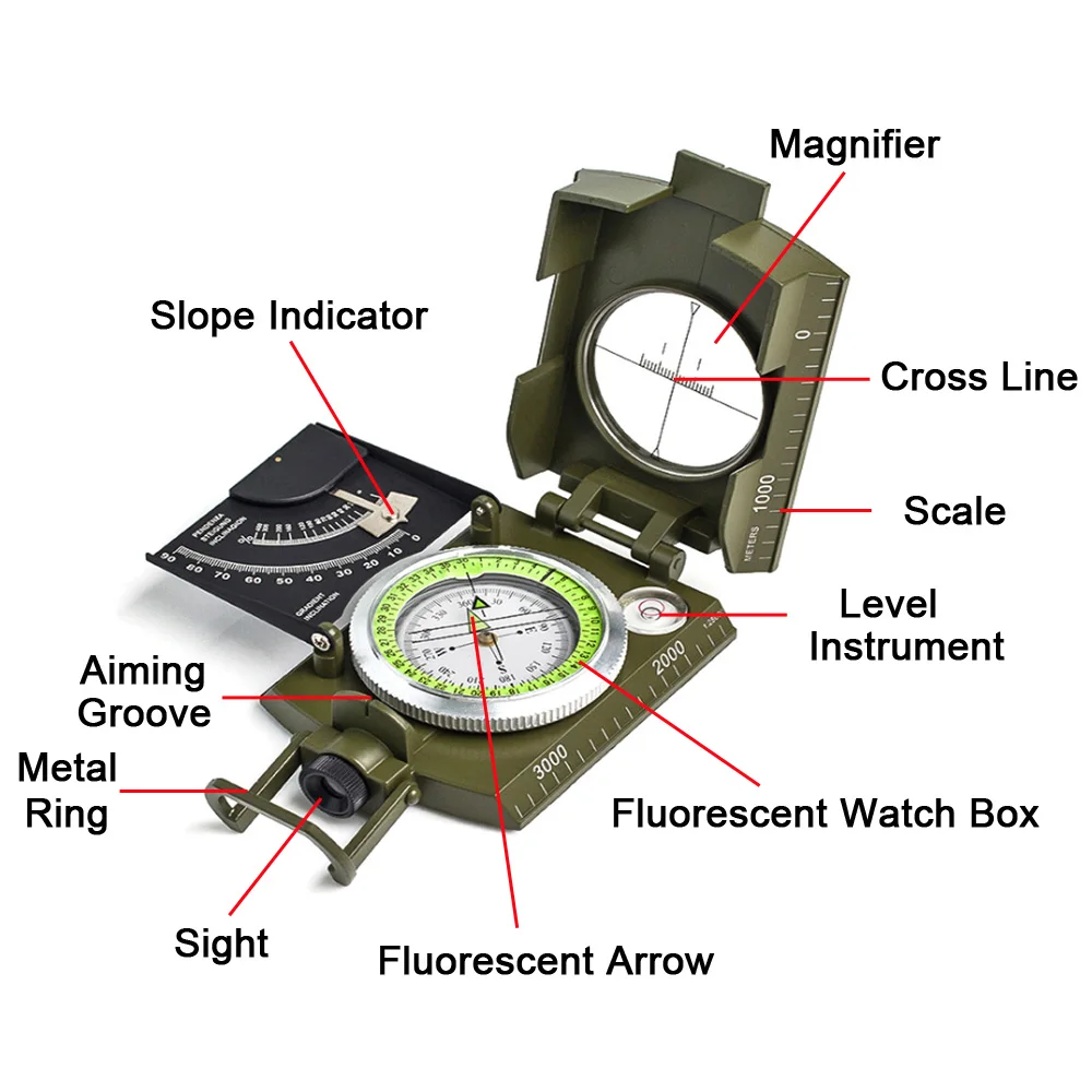 Военный компас для выживания на природе профессиональный водный навигатор леса