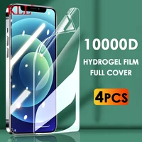 4pcs full cover hydrogel film for iphone 12 13 pro max mini screen protector for iphone 11 pro x xs max xr 7 6s 8 plus not glass