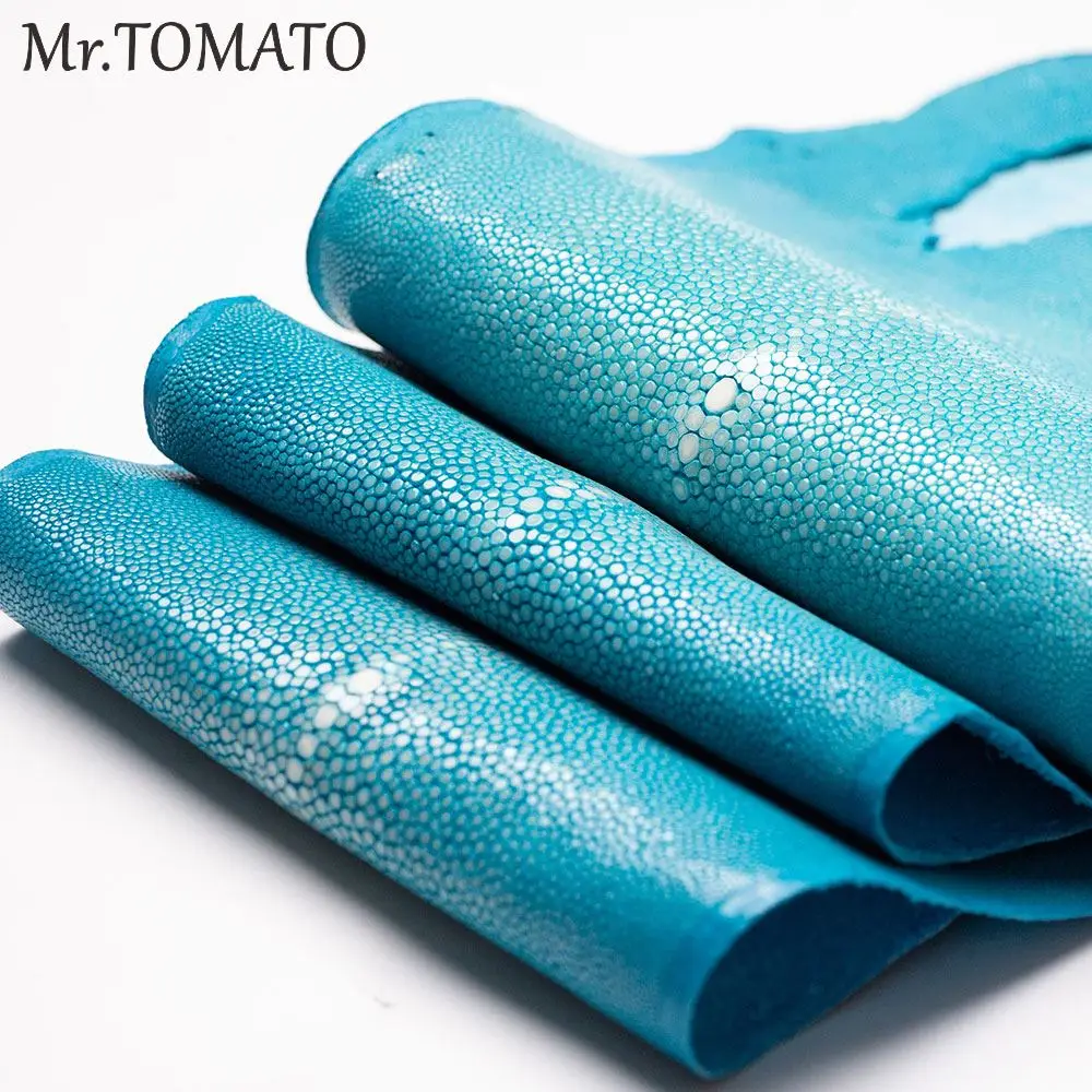 Натуральная кожа ската Manta Ray рыбья DIY кожаные ремесленные часы ремень нож ручка