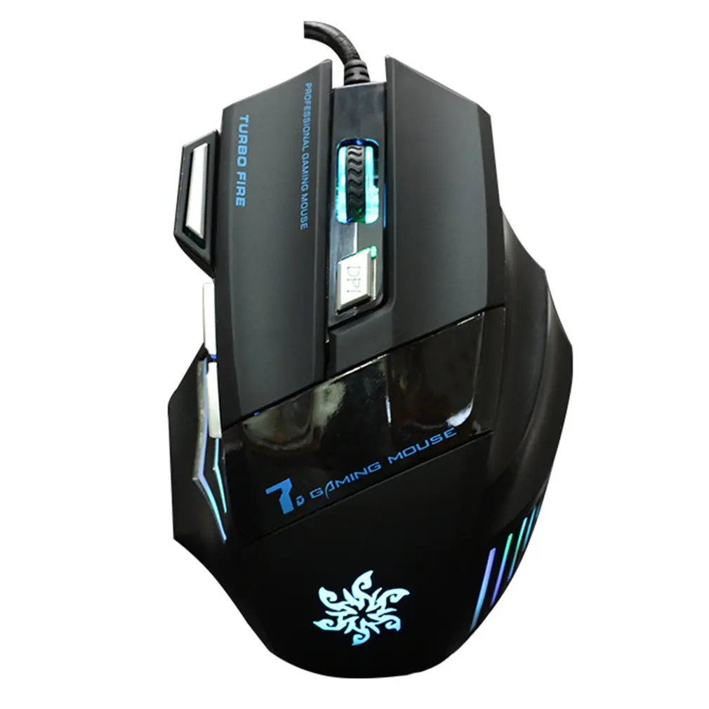 Usb светящаяся игровая мышь для Интернет кафе Проводная компьютерная точное