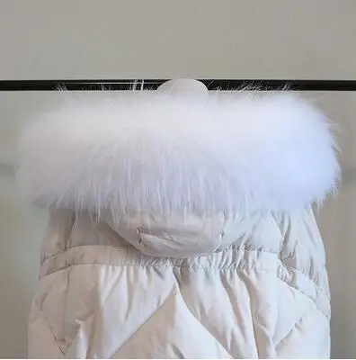 white jacquard Осенне-зимний женский супер большой искусственный воротник, шапка из лисьего меха, большой воротник из меха енота, воротник с капюшоном, шарф-накидка, 80 см, tb001 - Цвет: white jacquard