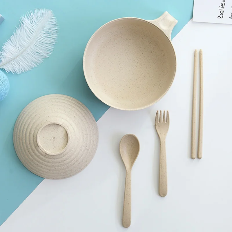 Новая Большая миска с крышкой для лапши быстрого приготовления бытовая супница