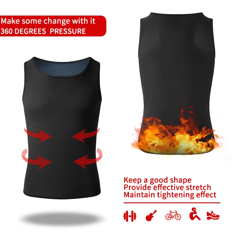 Мужской полимерный корректирующий жилет для похудения тренировочный корсет и