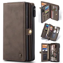 Wallet Case for Samsung Galaxy A72 A71 A52 A51 Zipper Wallet Leather Original Zipper Flip Wallet Leather for Galaxy A52 4G/5G