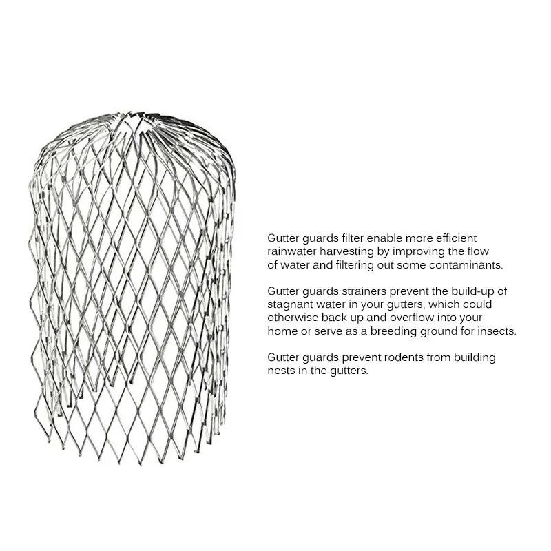 4 шт. Алюминий фильтр Прочный Открытый сад 3 дюймов единый закупорки желоба