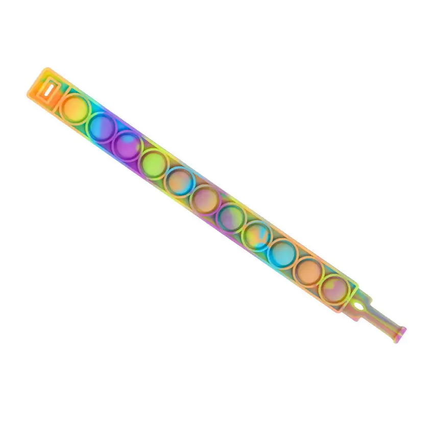 

Decompressive Silicone Bubble Bracelets for Women Men Funny Photochromic Silica Gel Puzzle Jewelry Wholesale