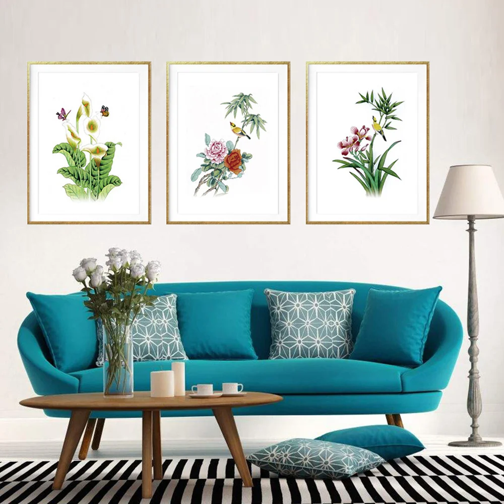

Simple Green Plant Decoration Picture Exquisite Wall Painting Household Hanging Paintings for Home Living Room (without Frame, 3