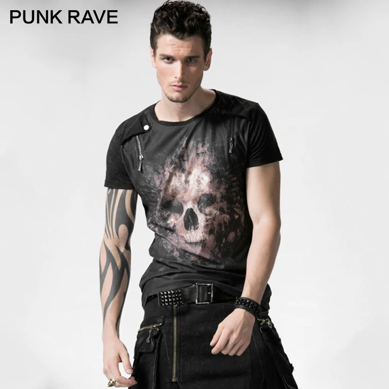 Хлопковая футболка с короткими рукавами и круглым вырезом Винтажная цифровым