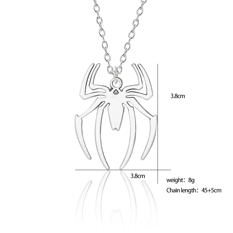 

New Fashion Spider Halloween Pendants Round Cross Chain Short Long Mens Womens Necklace Jewelry 2021 Gift