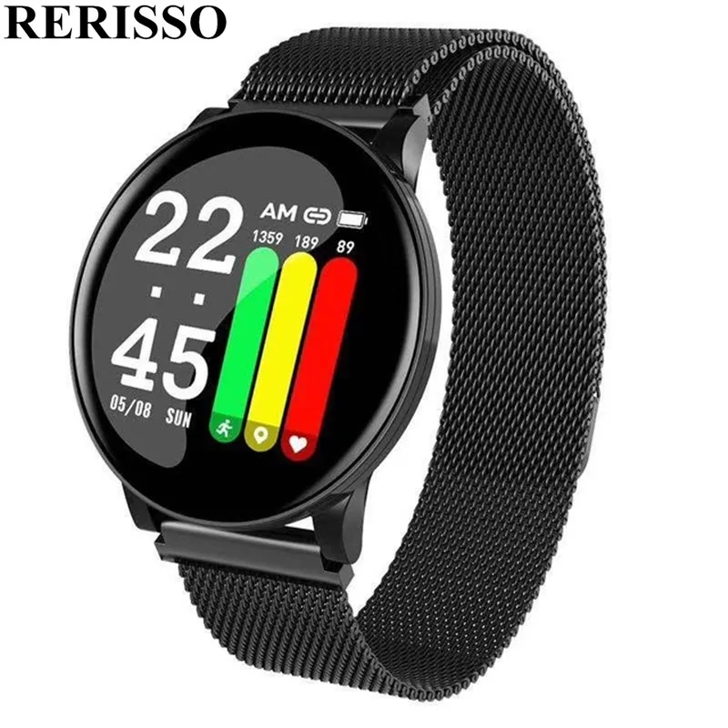 W8 Смарт часы для женщин Bluetooth сердечного ритма крови Давление спортивные