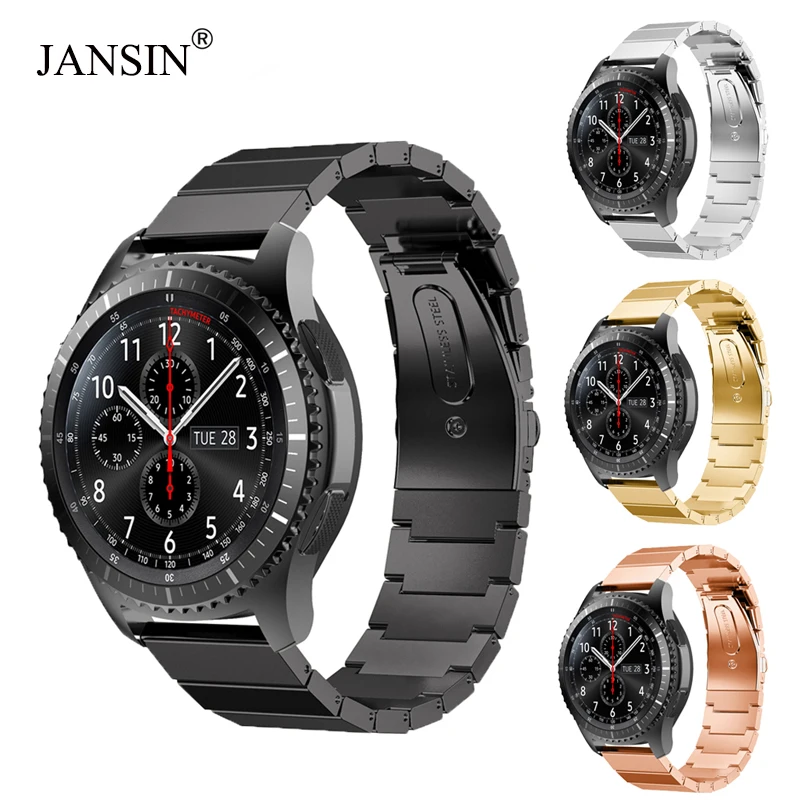 Gear S3/Galaxy Watch 46 мм ремешок для часов 22 из нержавеющей стали Samsung S3 Classic/Frontier/Galaxy watch