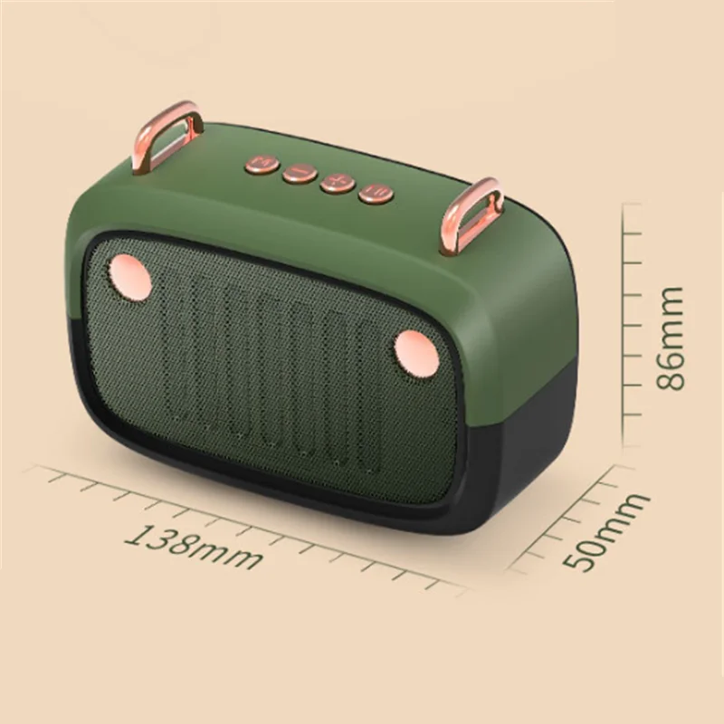 

Mini Bluetooth Speaker Portable Wireless Loudspeaker Sound System 3D Stereo Music Surround Outdoor Speaker Support FM TFCard