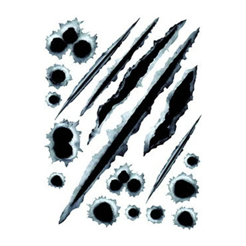 Имитация автомобиля пулевое отверстие трещины автомобильная наклейка 3D