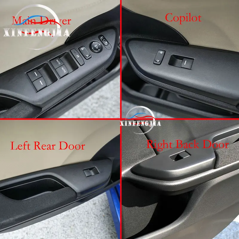 4 шт. декоративные наклейки из углеродного волокна для дверных поручней Honda Civic 16-19