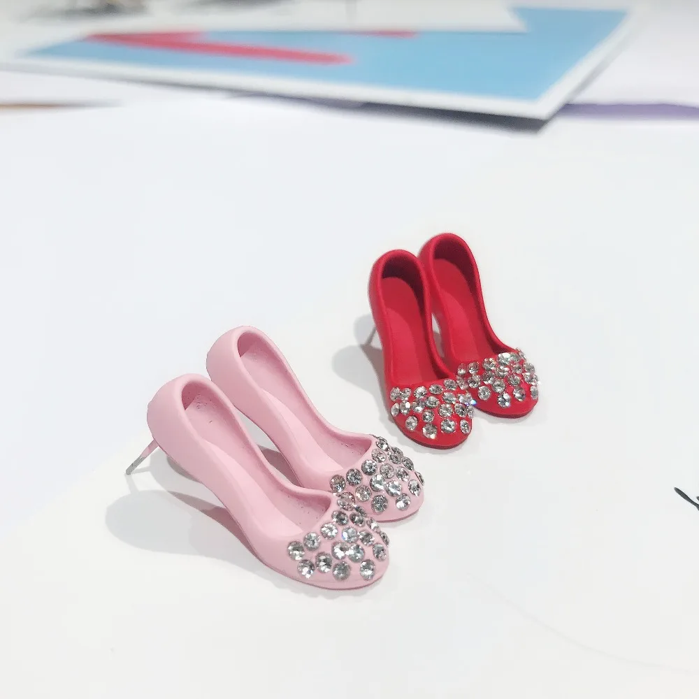 Индивидуальные серьги на высоком каблуке с кристаллами забавные женские