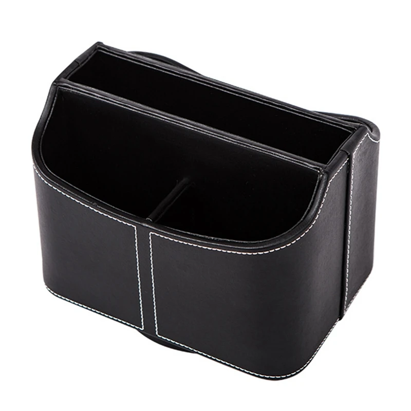 

Creative Rotating Storage Boxes PU Leather Capacity Multifunction Remote Control Cosmetic Shelves Home Office Desktop Organizer