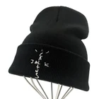 Новинка облегающая шапка Cactus jack с вышивкой Тревиса Скотта теплая зимняя шапка женские облегающие шапки головной убор в стиле хип-хоп трикотажная шапка Astroworld