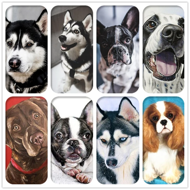 Алмазная 5d Вышивка сделай сам животное собака мопс маленькие питомцы круглая