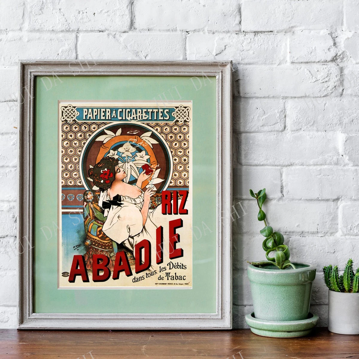 Альфонсе мухи Риз Абади сигаретная рулонная бумага 1898. Печать плаката для