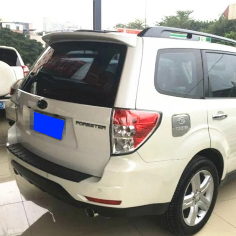 

Use For Subaru Forester 2009-2013 Year Spoiler ABS Plastic Carbon Fiber Look Rear Trunk Wing Car Body Kit Accessories