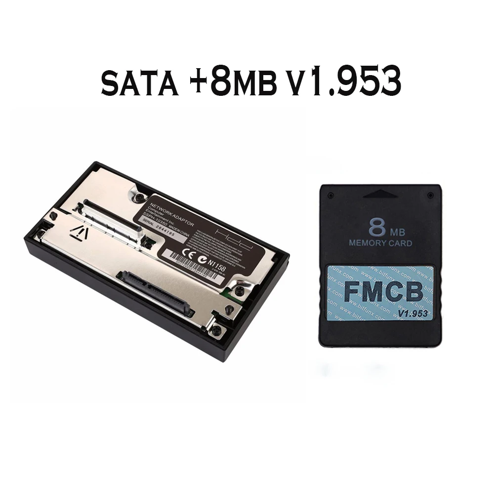 Лидер продаж подходит для игровой консоли PS2 сетевой адаптер Sata V1.953 FMCB карта