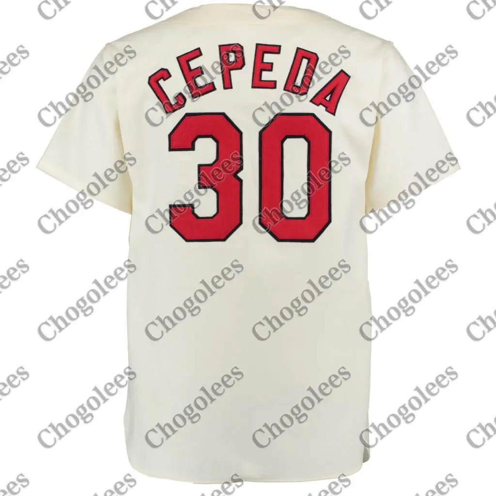

Baseball Jersey Orlando Cepeda 1967 St. Louis Mitchell & Ness Home Throwback Jersey - Cream