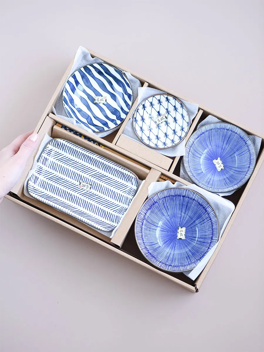 JSWORK керамический обеденный набор в японском стиле тарелки блюдо миска столовые