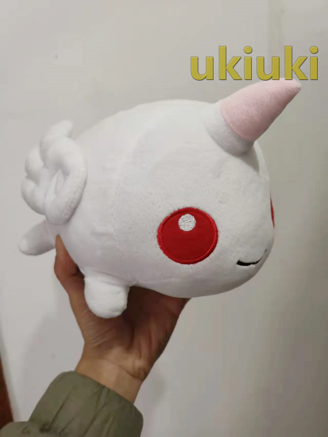 Маленькая симпатичная белая аниме-талисман со звездой хранителя Jinx 38 см мягкая и