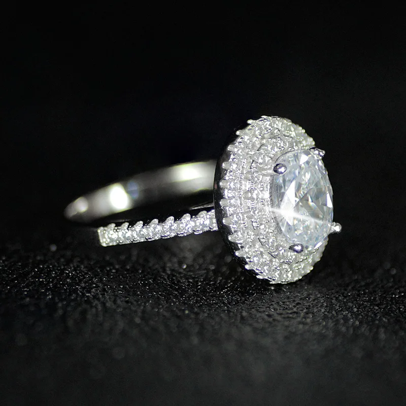 Женское кольцо из серебра 925 пробы с овальной огранкой | Украшения и аксессуары