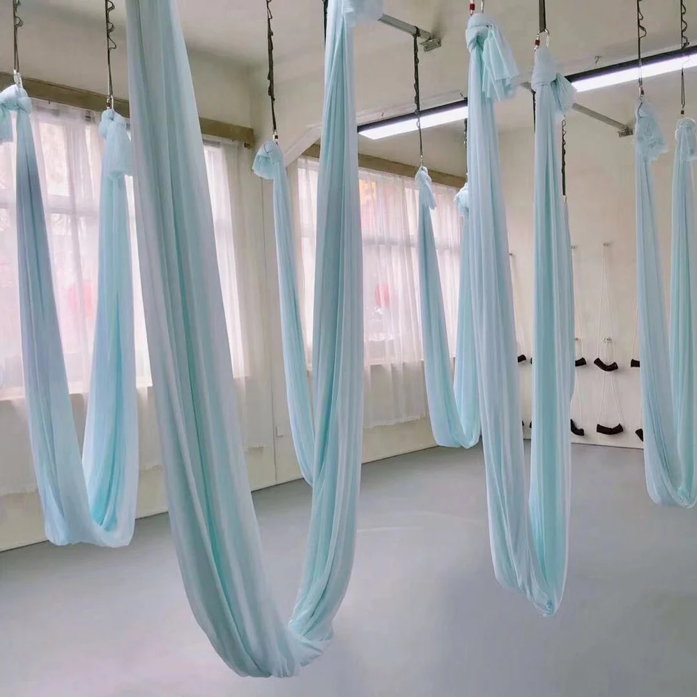 Перед Фитнес высокая прочность антенны Йога Комплект гамака 5M x 2 8 M