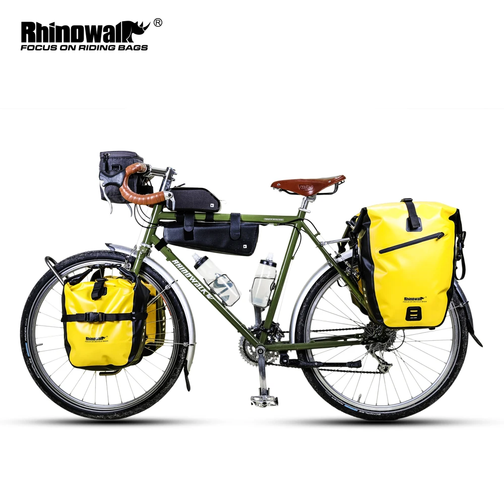 Rhinowalk Bike bag for long distance cycling trip Waterproof Bicycle Bag Pannier Handlebar Frame single piece sale |