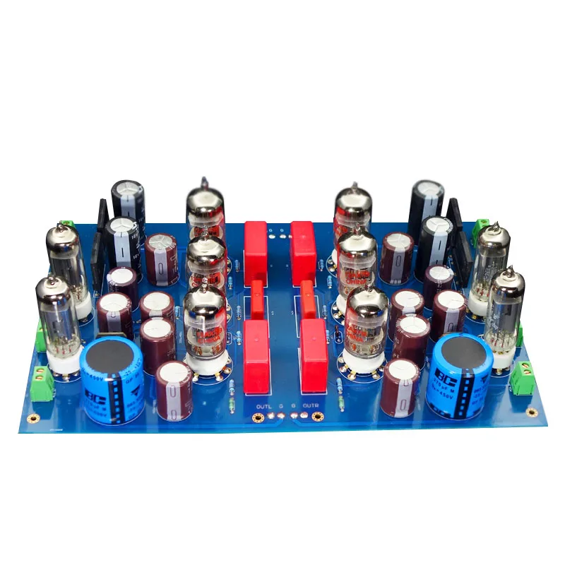 Finished with Tube 12AX7 6Z4 трубка, Усилитель мощности доска JP200 HIFI ламповый предусилитель буферный предусилитель DIY доска T0842 - Цвет: Finished with Tube