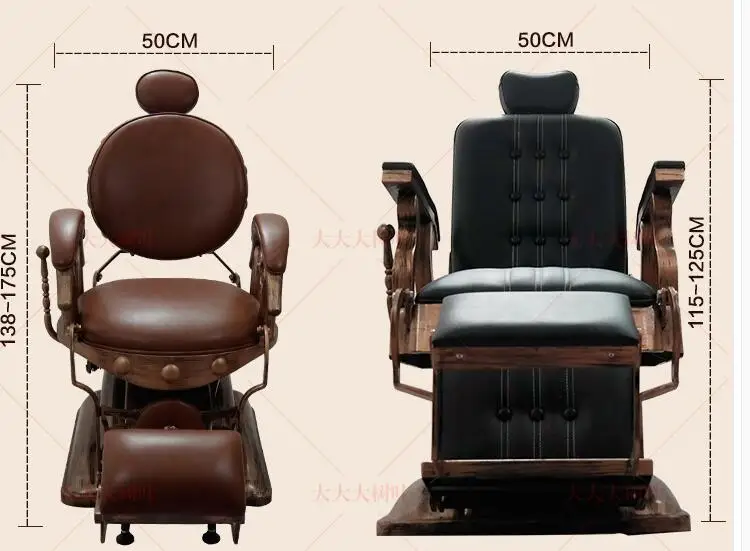 Спот парикмахерский салон стул лифт вниз стул в стиле ретро винтажный парикмахерский выделенный Европейский стрижка стул