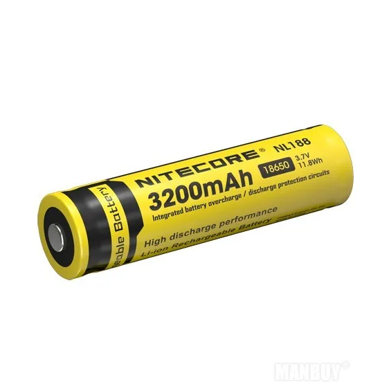 Лучшие продажи NITECORE NL188/NL1832 18650 3200mAh 3 7 V 11.8Wh Li-Ion аккумуляторс защитой с топ на