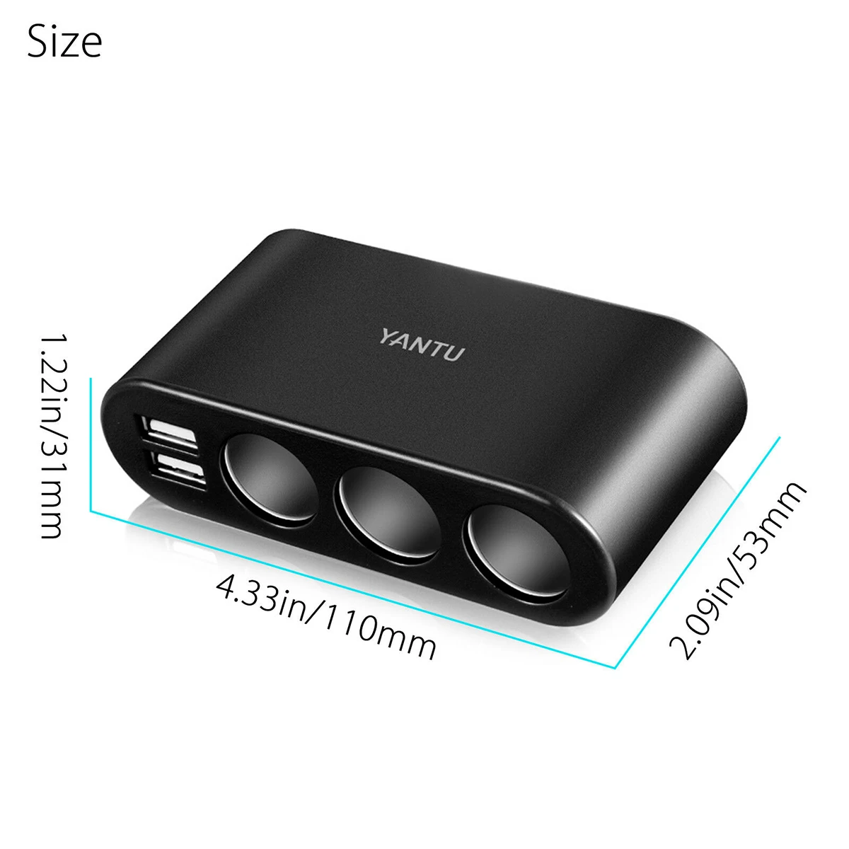 Автомобильное зарядное устройство с двумя USB портами 5 В а 12 24 В|quick charge|charge for phone5v