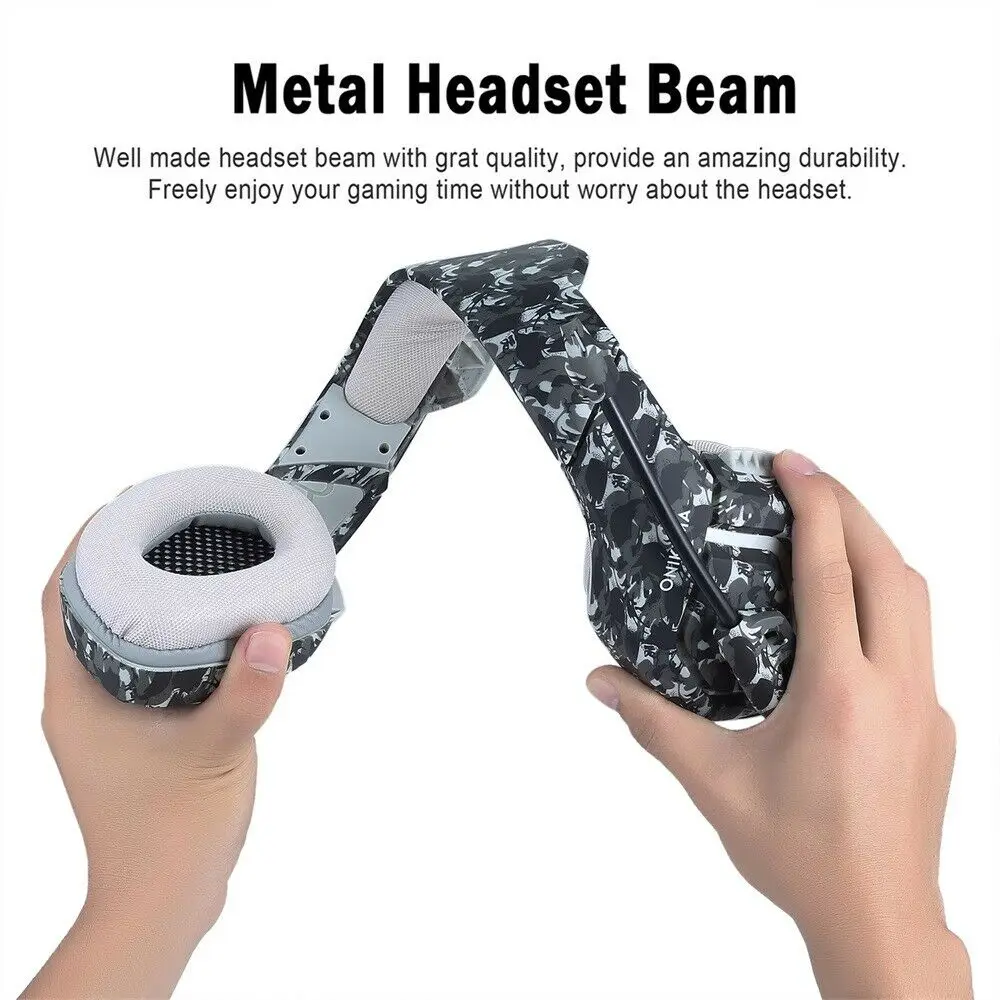 K1 игровая гарнитура PS4 casque Over Ear стерео наушники с гарнитурой микрофоном для Xbox One