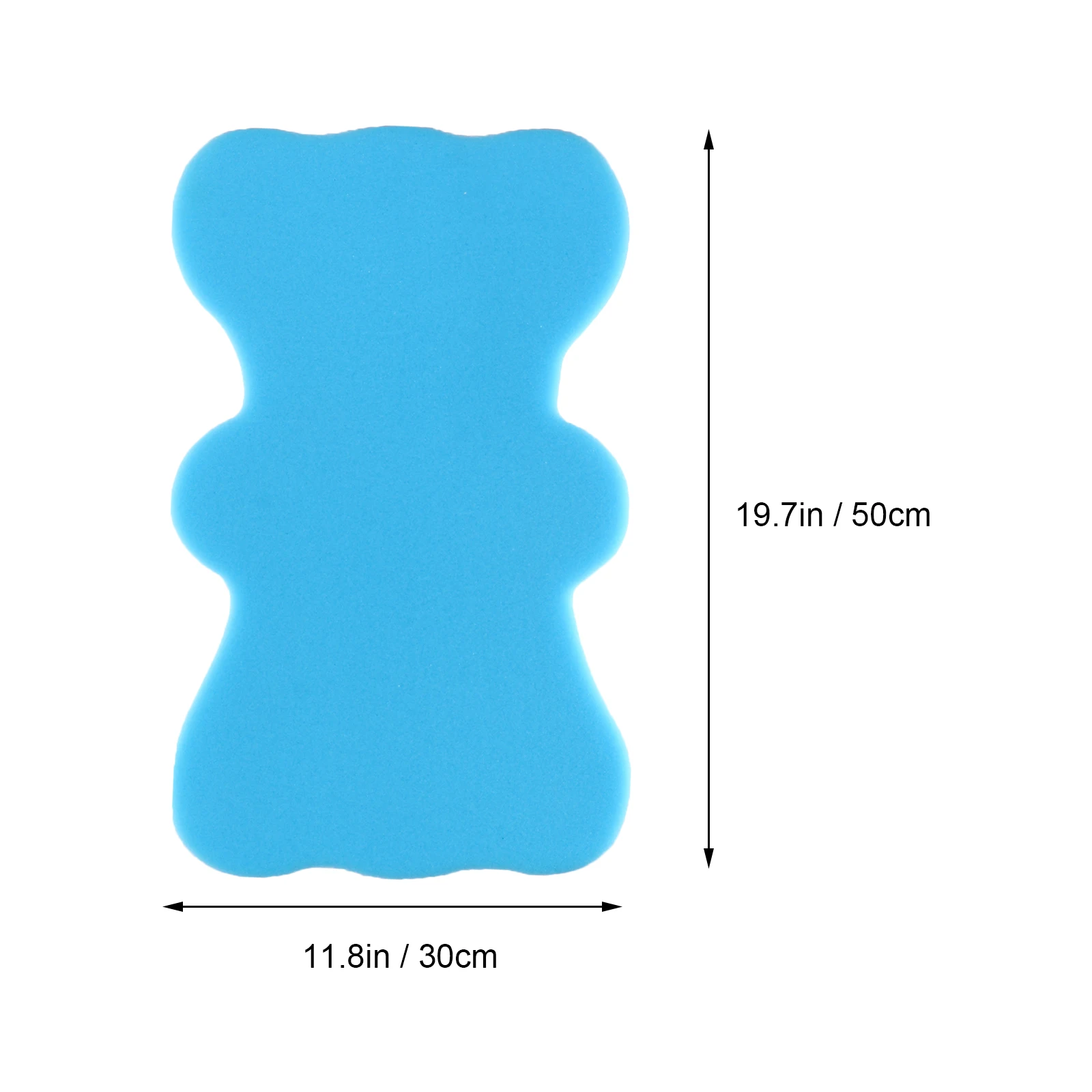 

1Pc Lovely Baby Shower Anti-skid Sponge Cushion Newborn Infant Bath Pad Sky-blue