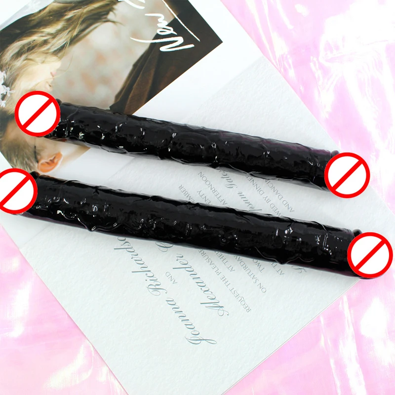 2021New Super Thick Simulation Double-Headed Penis Long Jelly Realistic Dildo Flexible Big Female Masturbation lesbian Toy | Красота и