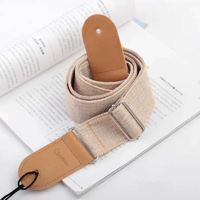 Регулируемый ремень для бас гитары из хлопка и льна 80 140 см акустический народный