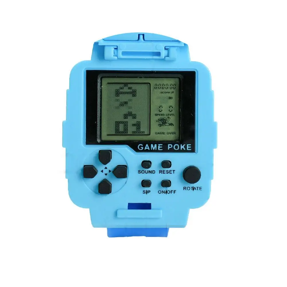 

RCtown Game Watch Electronic Watch Cartoon Wristwatch Kids Robot Watch Retro Educational Puzzle Toy for Child Birthday Gif