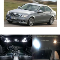 led interior car lights for mercedes benz c class w204 room dome map reading foot door lamp error free 11pc