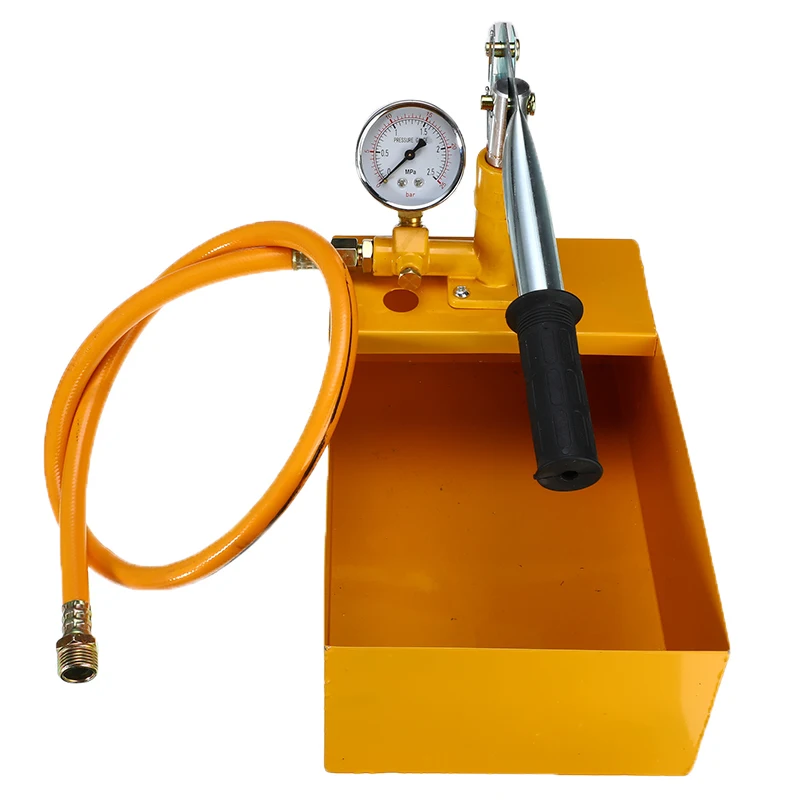 

New 25KG Manual Hydraulic Water Pressure Test Pipeline Tester Pump Measuring Tool For Water Pressure Testing Machine Pump Metal