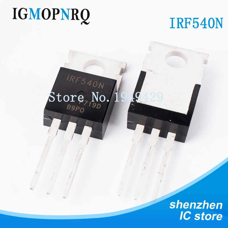 10 шт./лот IRF540N TO 220 IRF540NPBF IRF540 MOSFET MOSFT 100V 33A 44mOhm 47.3nC Новинка|10 pcs| |