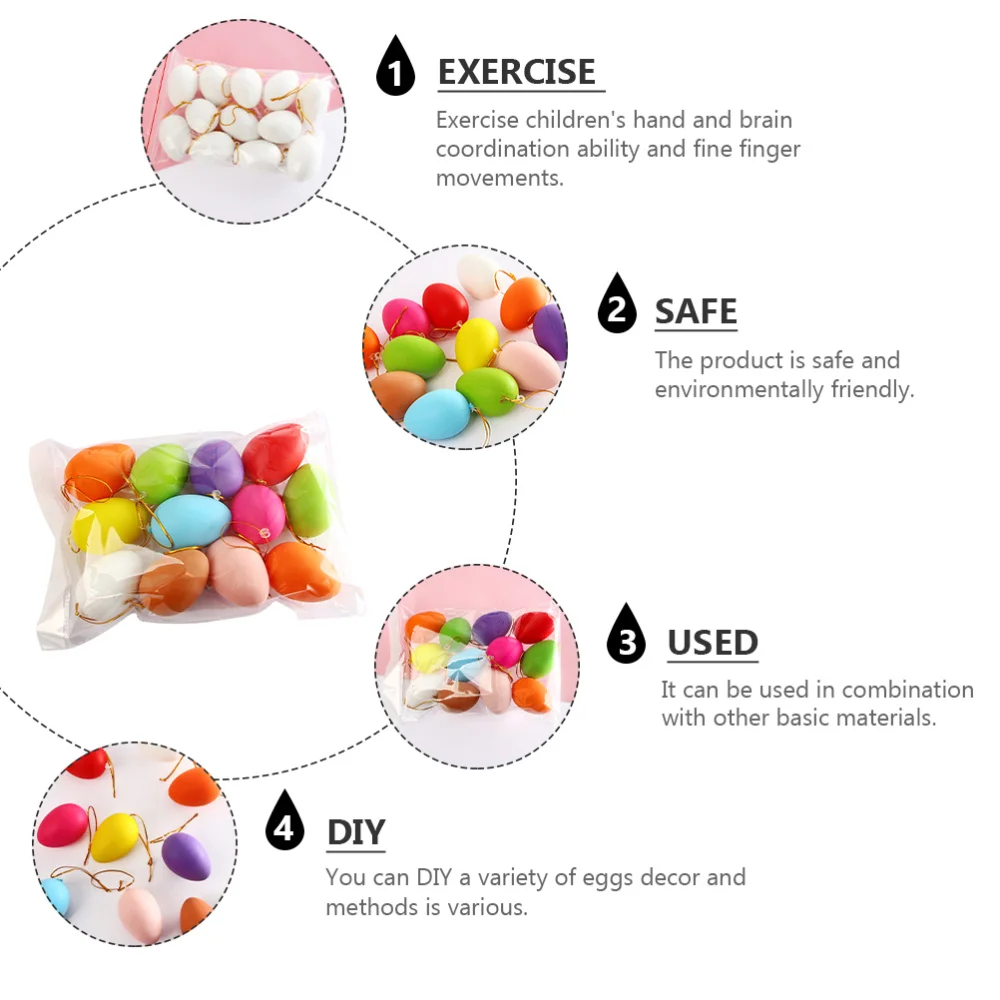 

48Pcs Easter Eggs Eggs Easter Hanging Ornaments