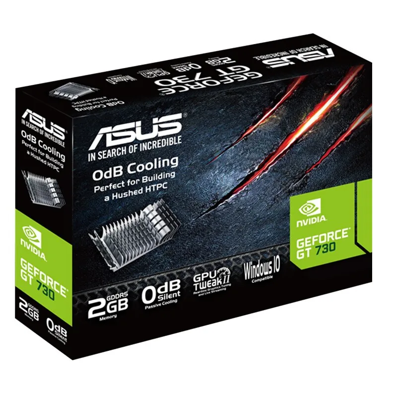 ASUS GT730-SL-2GD5-BRK видеокарты GPU графическая карта NEW GT 730 2GB | Компьютеры и офис