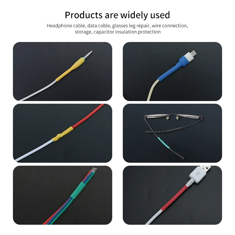 328 шт./лот полиолефиновые термоусадочные трубки изоляционные термопластиковые 2:1