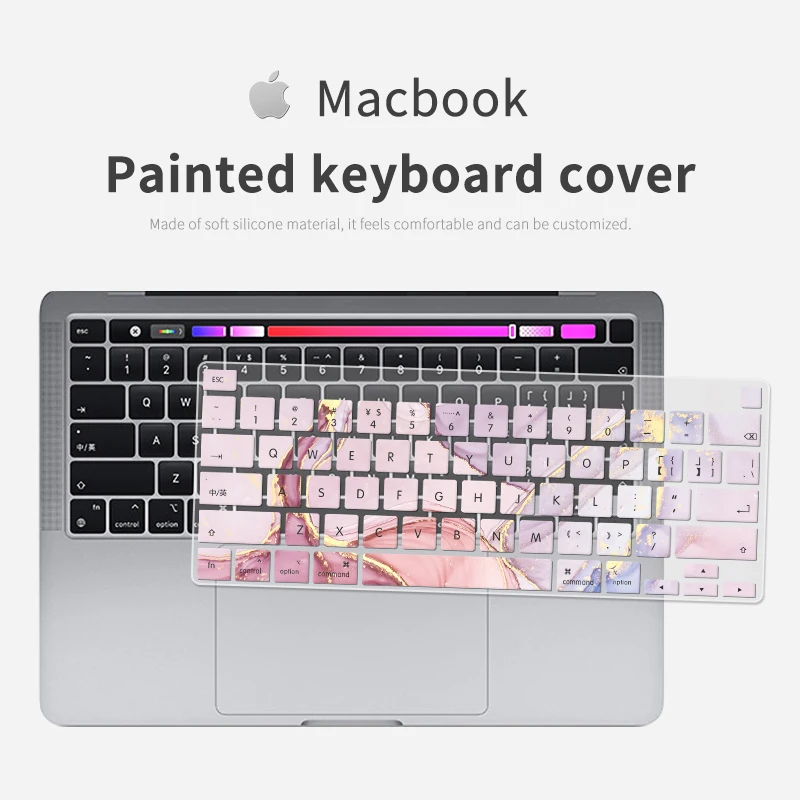 

Водонепроницаемая силиконовая накладка на клавиатуру для Macbook Air 13 M1 Macbook Pro 13 15 16 17 A2179 A2251 A2338 A1502