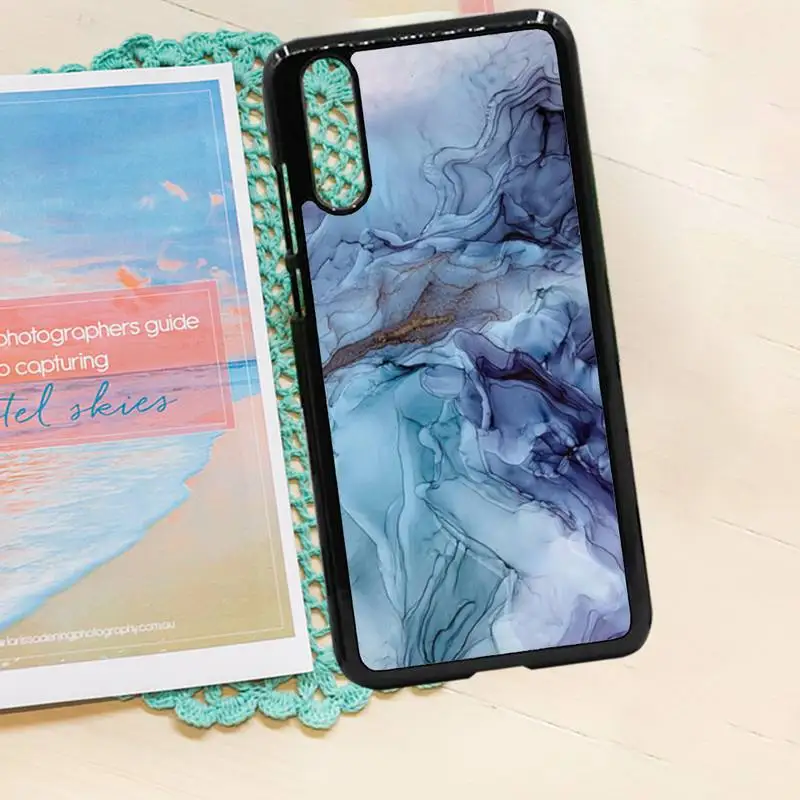 

Ink Brush Marble fashion Pattern luxury Anti-fall Phone Case shell PC for iPhone 11 12 pro XS MAX 8 7 6 6S Plus X 5S SE 2020 XR