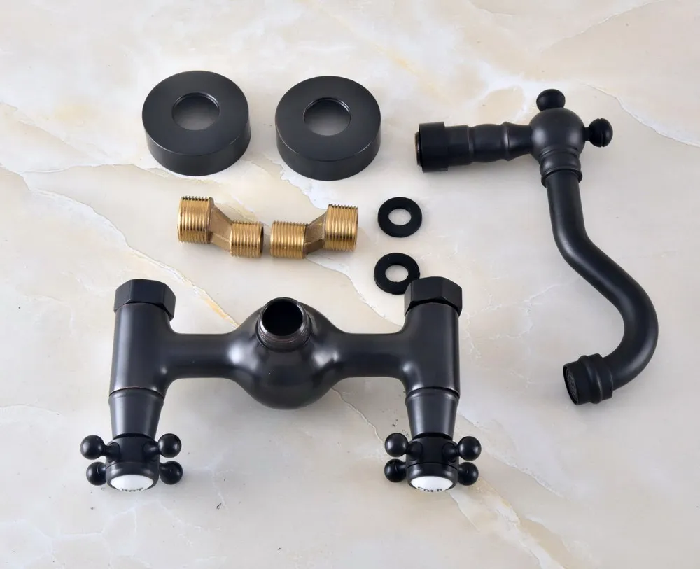 Черный Масло втирают античная латунь ванная комната кухонная раковина смеситель